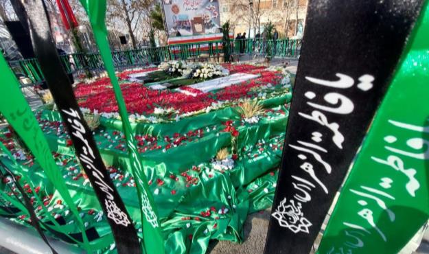 پیکر مطهر دو شهید گمنام در منطقه۱۳ آرام گرفت