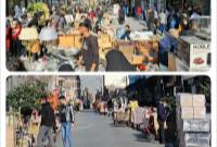اجرای طرح ساماندهی دستفروشان و بساط گستران در بازار صابونیان منطقه ۱۶