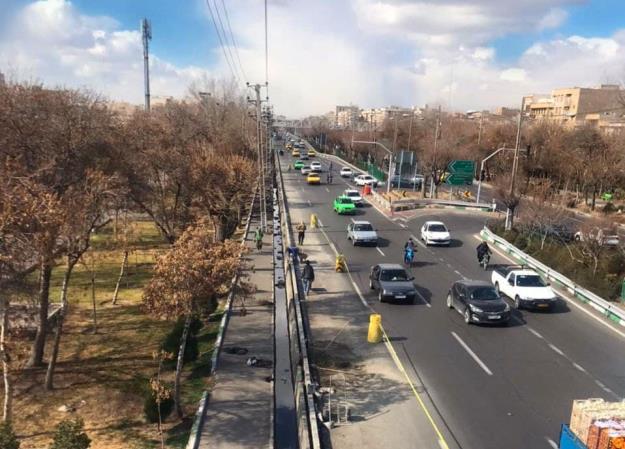 رفع خطر نقطه حادثه خیز در بزرگراه شهید محلاتی