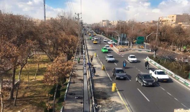 رفع خطر نقطه حادثه خیز در بزرگراه شهید محلاتی