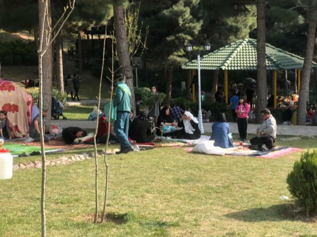 ۲۶۵ بوستان شمال شرق تهران میزبان شهروندان در روز طبیعت بود