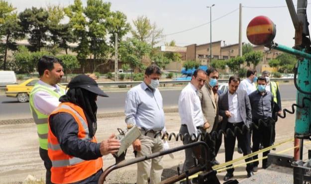 بهسازی آسفالت بزرگراه شهید یاسینی پس از ۱۳ سال