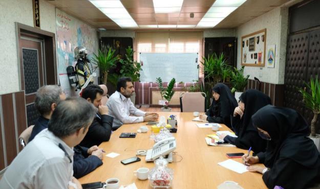 بازید سوده نجفی از سازمان آتش‌نشانی و خدمات ایمنی شهرداری تهران