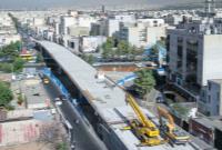 پیشرفت ۹۰ درصدی عملیات اجرایی پل تقاطع غیرهمسطح بزرگراه شهید باقری با خیابان فرجام