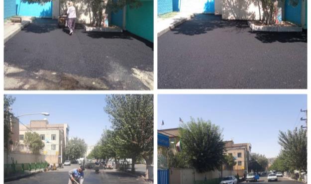 مناسب سازی معابر پیرامونی مدارس منطقه ۱۹ برای تسهیل تردد دانش آموزان