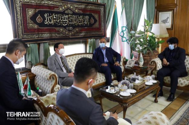دیدار سفیر چین با شهردار تهران
