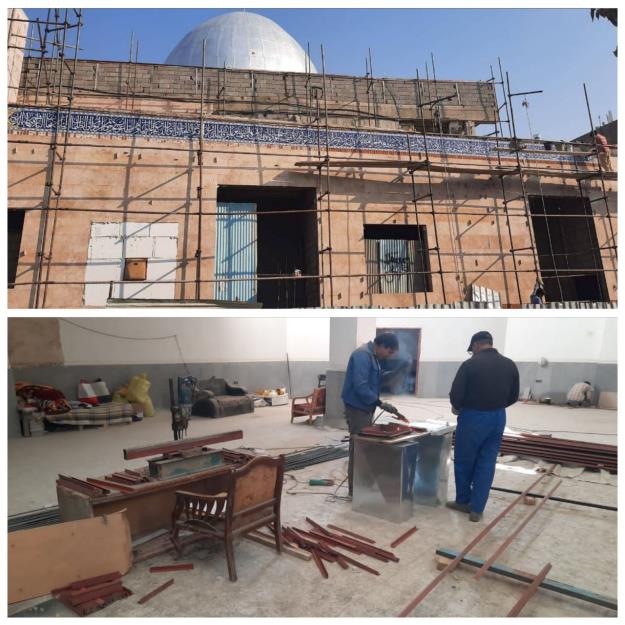 عملیات احداث مسجد حضرت ابوالفضل(ع) در منطقه ۱۹ به اجرای محراب و کاشی کاری رسید