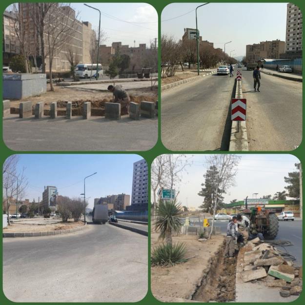 اجرای اصلاح هندسی در شهرک شهید بروجردی منطقه ۱۵
