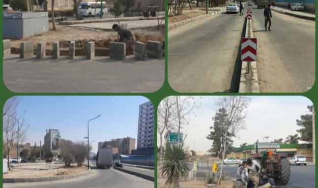 اجرای اصلاح هندسی در شهرک شهید بروجردی منطقه ۱۵