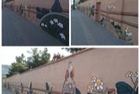 اجرای نقاشی دیواری شهری در منطقه ۱۹ همزمان با بهار طبیعت