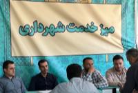 پاسخگویی شهردار منطقه ۱۳ به شهروندان در نماز جمعه