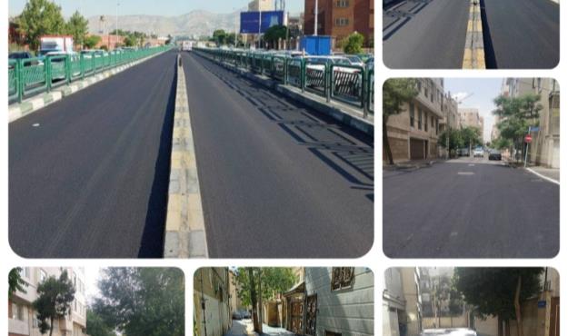 آسفالت ۴۰هزار مترمربع از معابر غربی پایتخت