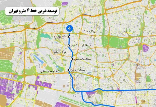 افزايش ۸۳۰ هزار سفر روزانه در شبكه مترو تهران با توسعه خطوط هفتگانه