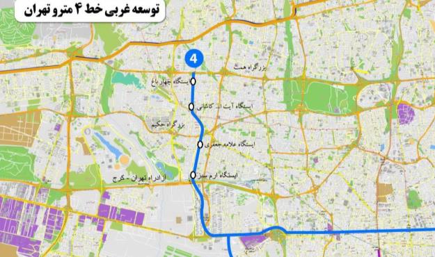 افزايش ۸۳۰ هزار سفر روزانه در شبكه مترو تهران با توسعه خطوط هفتگانه