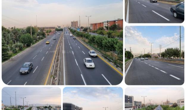 انجام عملیات خط کشی محوری معابر غرب پایتخت به طول ۳۰هزار متر