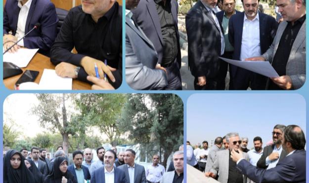 سه عضو شورای اسلامی شهر تهران از باب‌الرضای پایتخت بازدید کردند