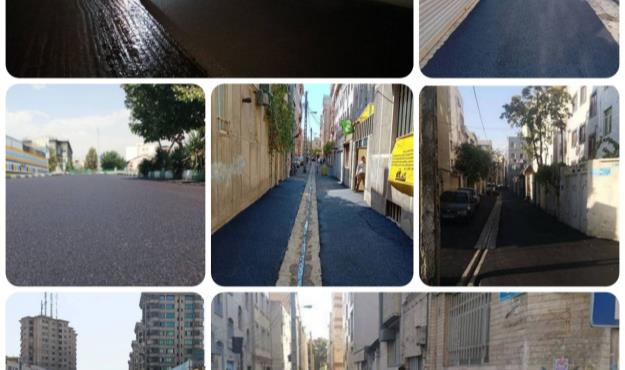 بهسازی معابر منطقه۹ با بیش از ۱۰هزار تن آسفالت
