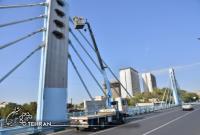 زیباسازی پل پارک وی، به عنوان یکی از المان های شاخص در شمال تهران آغاز شد