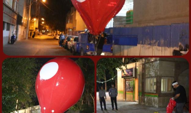 معرفی پروژه های شاخص منطقه ۱۵ به شهروندان با پرواز بالن ها