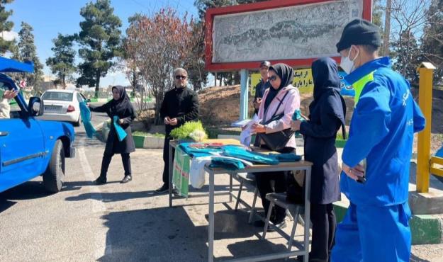 جمع آوری ۱۲۰۰ کیلوگرم پسماند خشک از بوستان جنگلی سرخه‌حصار