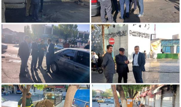 بازدید و پایش وضعیت اجرای طرح نگهداشت شهر در نواحی ششگانه