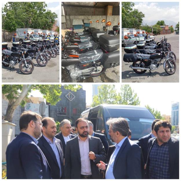 راه اندازی اکیپ موتورسوار فوریت های شهری ۱۳۷پلاس در شهرداری منطقه ۳