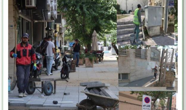 طرح الگوی خدمت در خیابان استادحسن بنا اجرا شد/ بهبود کیفیت خدمات به شهروندان با اجرای طرح های الگوی خدمت