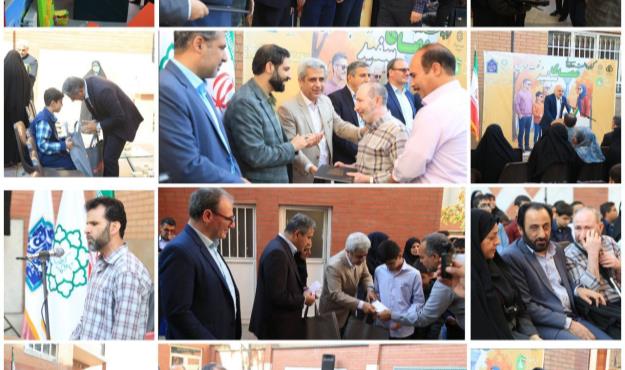 برگزاری آیین گرامیداشت روز عصای سفید در مدرسه استثنایی دکتر خزائلی منطقه ۱۲