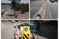 بیش از ۳۷۰ تابلو و ۲۶۰۰ متر تجهیزات ایمنی معابر در تیرماه نصب و بازسازی شد