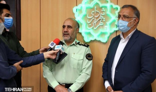 پلیس تمام قد در کنار شهردار تهران و مدیریت شهری است