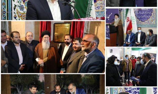  آیین افتتاح مسجد امام زمان(عج) منطقه ۱۹ برگزار شد