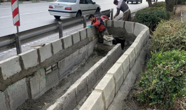 تداوم بهسازی انهار و شبکه آبهای سطحی معابر شمال شرق تهران