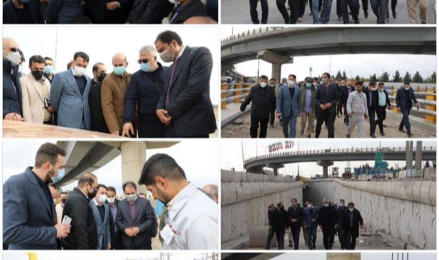 بازدید معاون فنی و عمرانی شهرداری تهران از پروژه تقاطع غیر همسطح سه راه باقر شهر